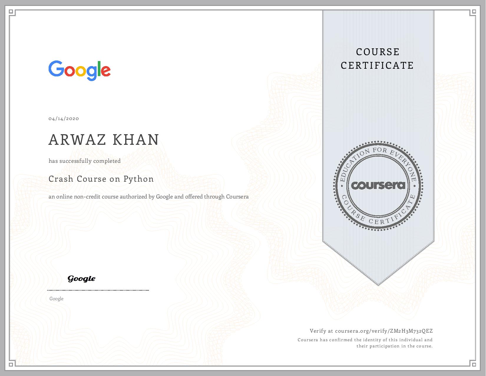 Crash Course on Python